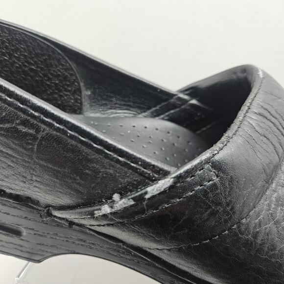 Dansko Men's 11.5-12 45 Pro Professional Black Leather Clogs Shoes Work - Picture 2 of 9